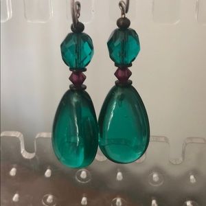 Allen Owen crystal earrings